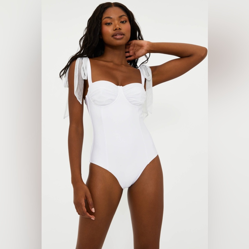 Beach Riot White One Piece Swimsuit
